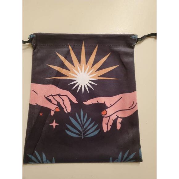 6 Large Printed Velvet Tarot Bags 7.1 X 5.9 | Oracle Card Bag | Runes Bag | - Picture 8 of 10